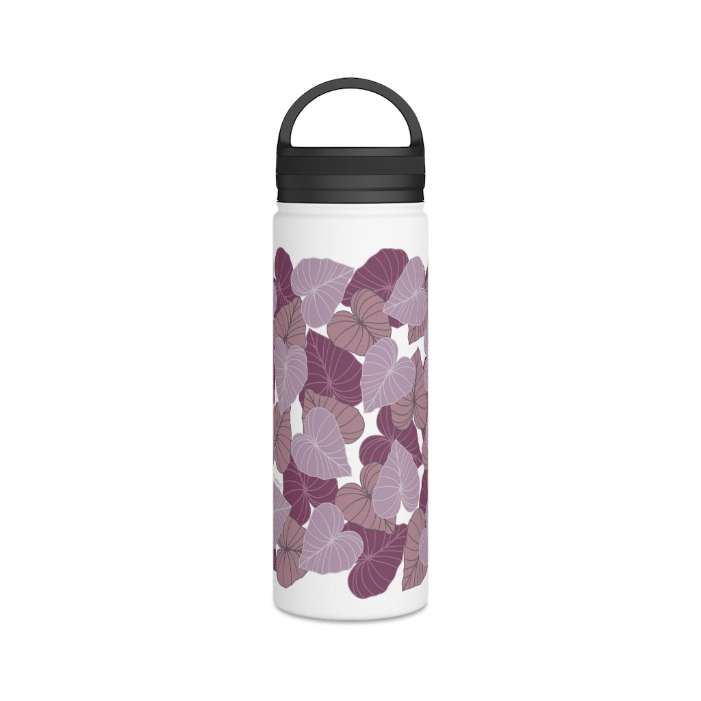 Water Bottle, 3 sizes, Stainless Steel with Handle Lid- Kalo Pinks
