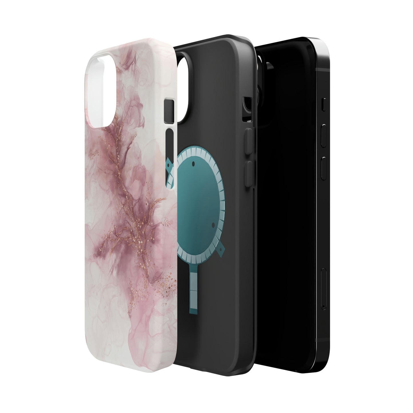 Pink Geode Alcohol Ink Art, MagSafe