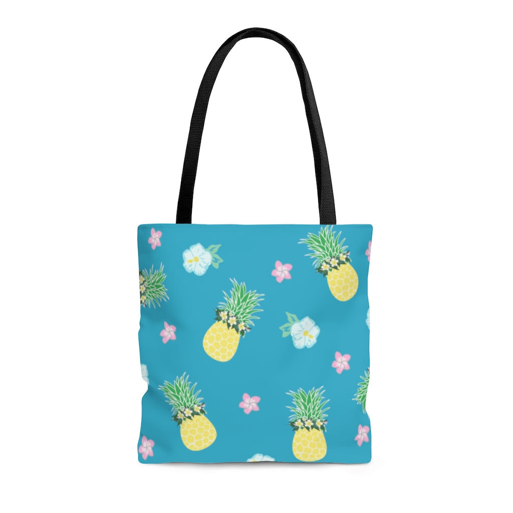 Tote bag- Pineapple Party (Blue Lagoon)