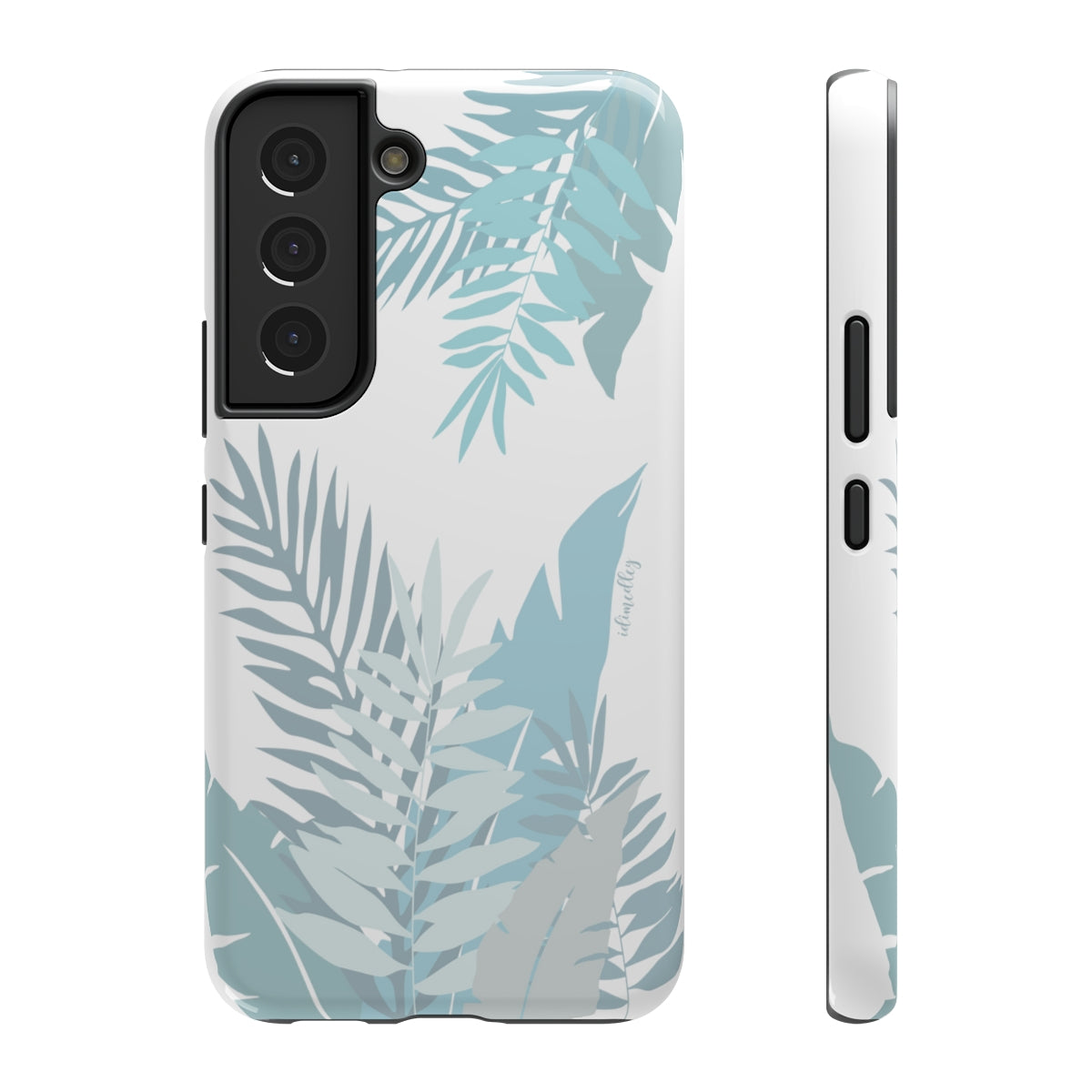 Whispering Leaves (Blue and White)