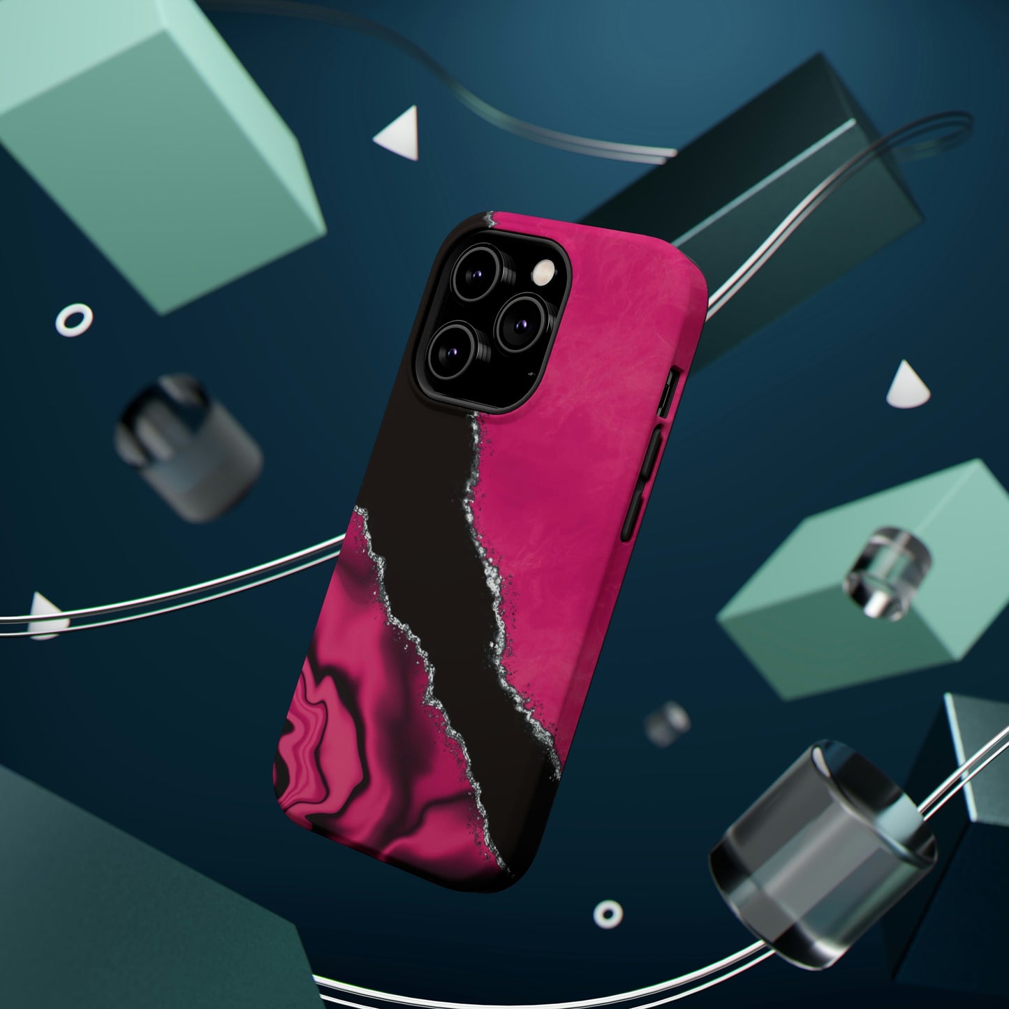 Marble Art Hot Pink Geode, MagSafe