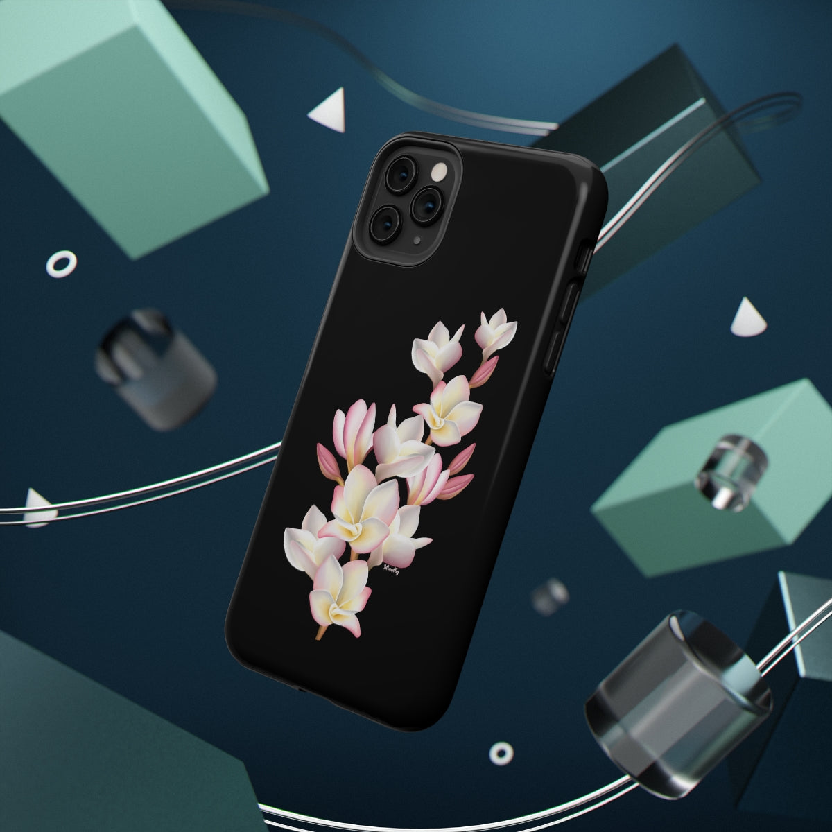 Plumeria Cluster (Black)