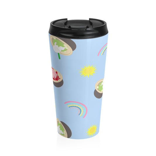 Tumbler/Travel Mug 15 oz- Shave Ice and Rainbows Clear Day
