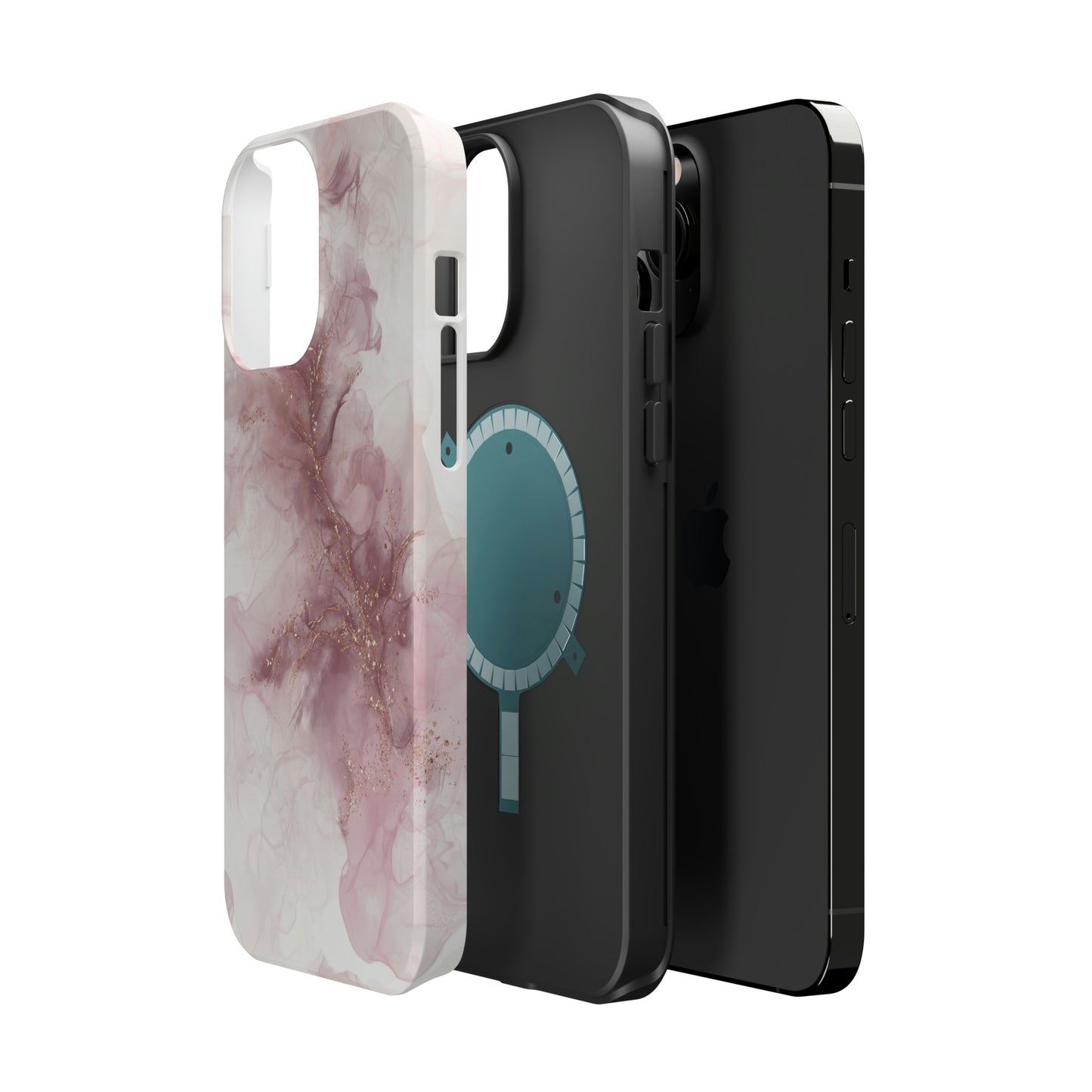 Pink Geode Alcohol Ink Art, MagSafe