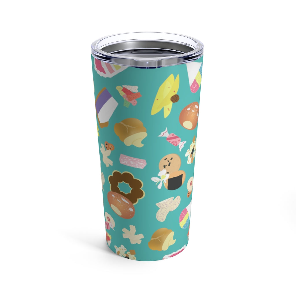 Tumbler 20oz- Hawaii's Favorite Sweet and Savory Snacks (Fountain Blue)