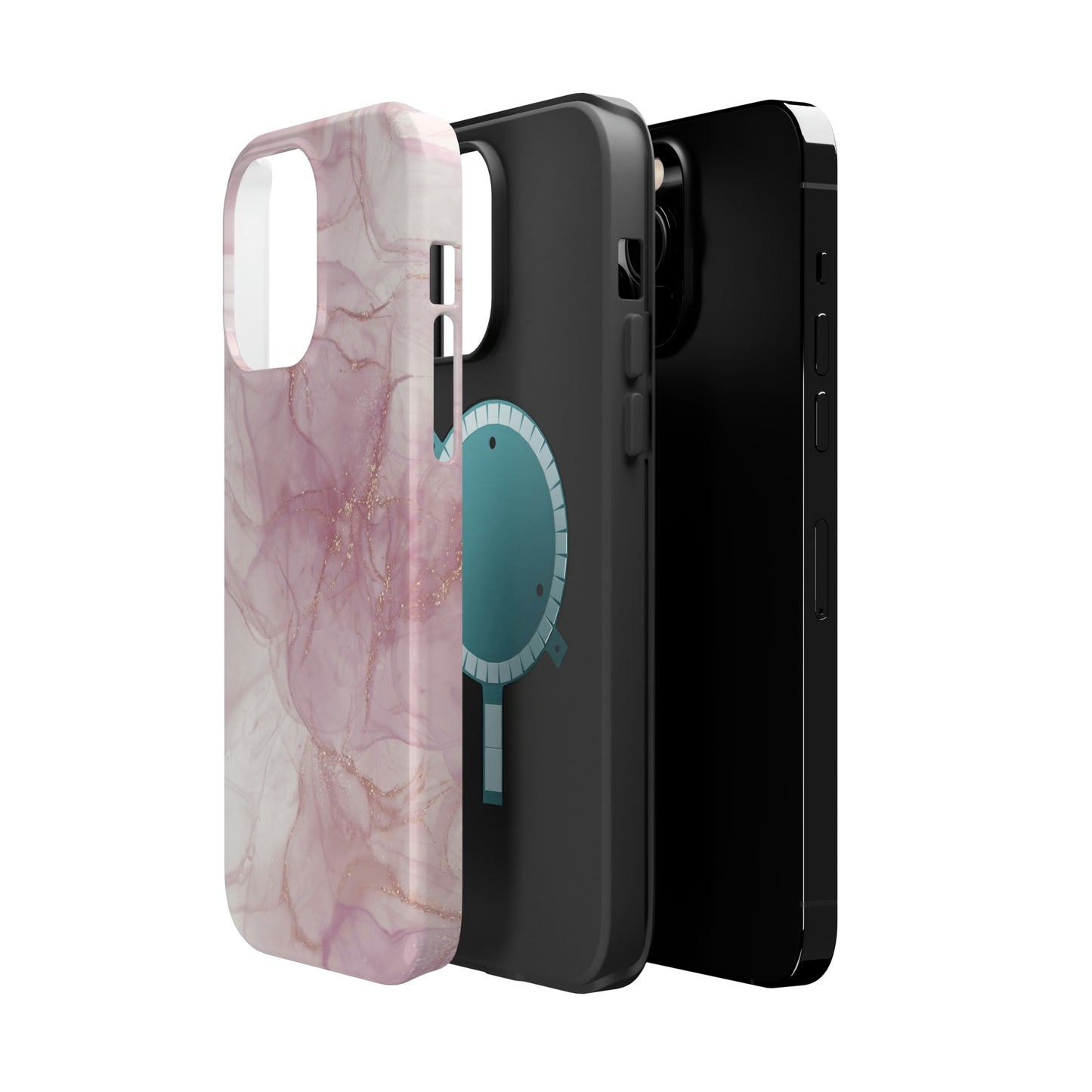 Rose Gold Alcohol Ink Art, MagSafe