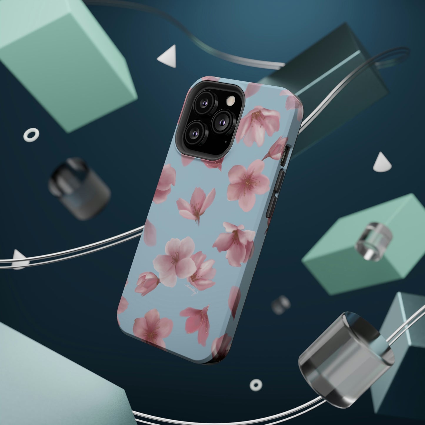 Sakura Cherry Blossoms in Spring (Light Blue), MagSafe