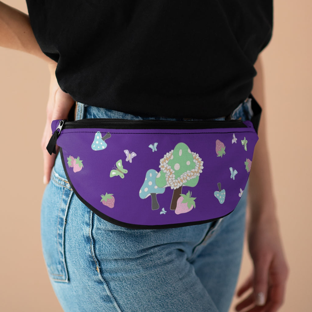 Waist/Hip/Shoulder Pack- Bloom Parade (Plum)
