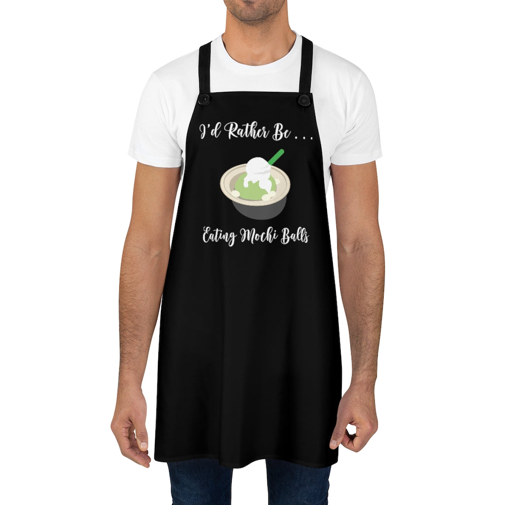 Apron- I'd Rather Be Eating Mochi Balls