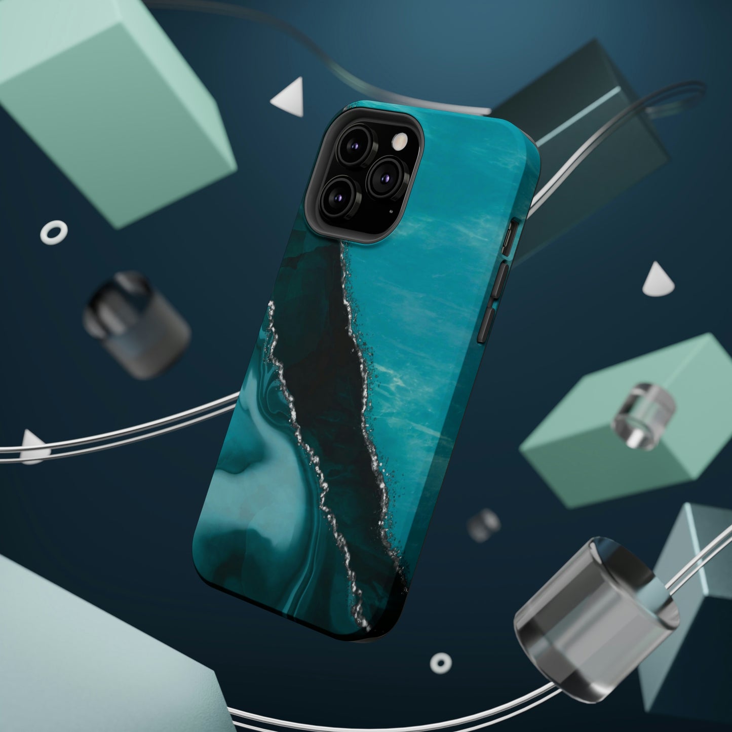 Marble Art Turquoise Geode, MagSafe