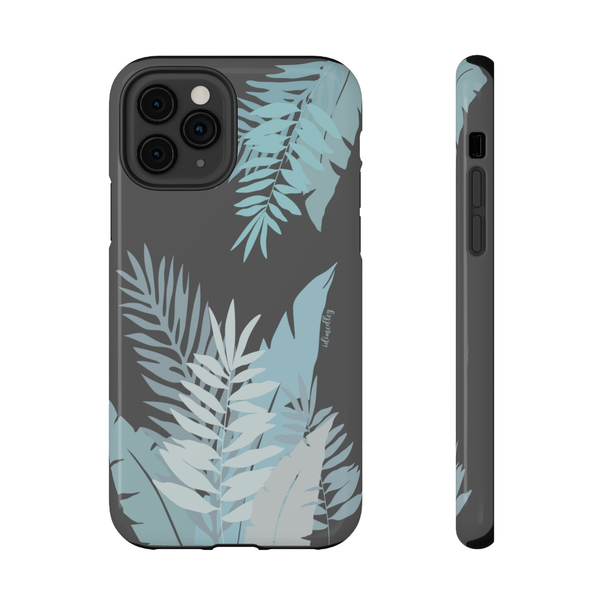 Whispering Leaves (Blue and Gray)