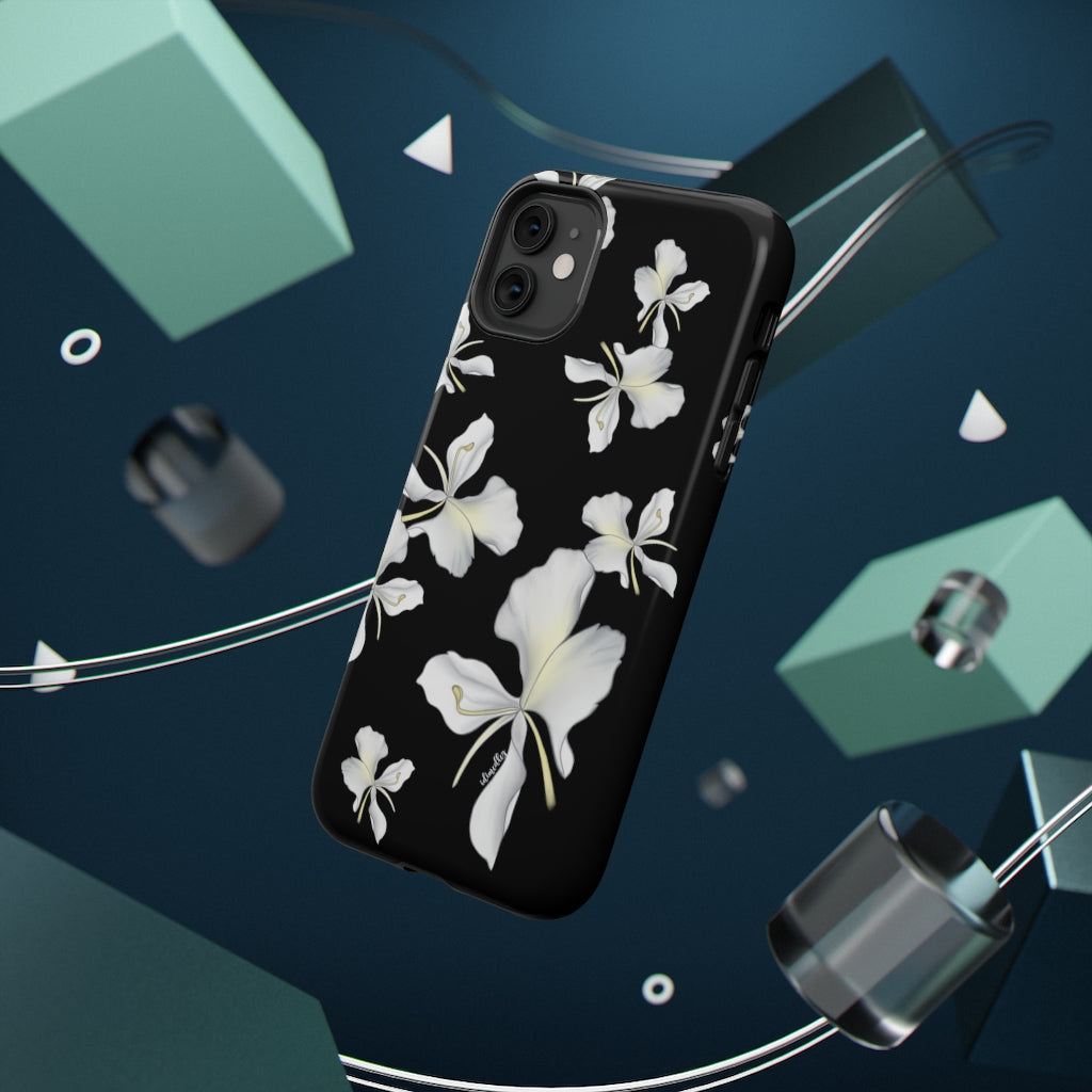 Awapuhi Butterfly Ginger Flower Falling (Black)