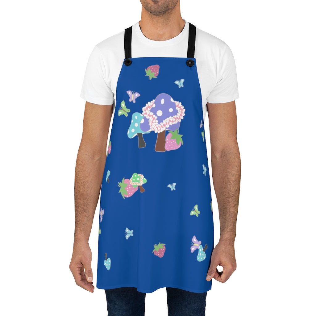 Apron- Bloom Parade (Deep Blue Sea)