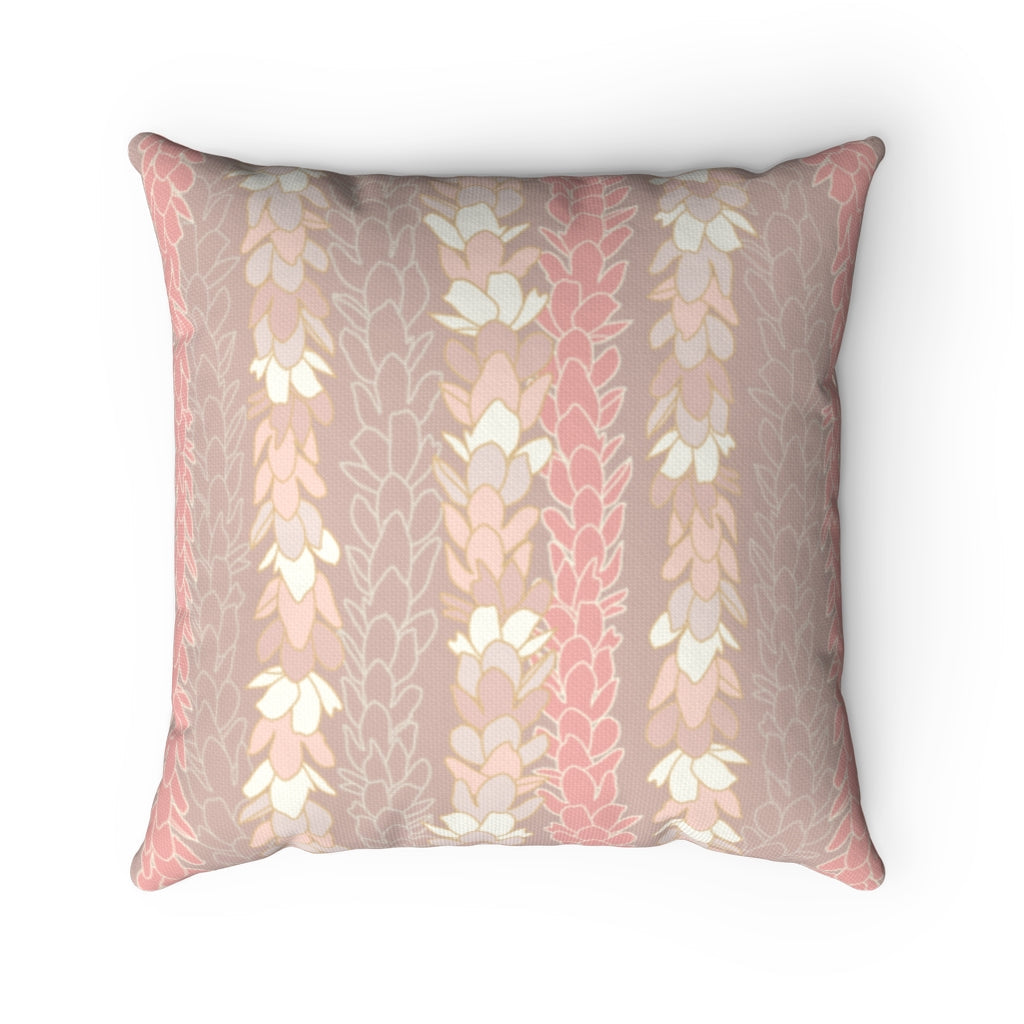 Canvas Throw Pillow Case - Pakalana Stringing Peach