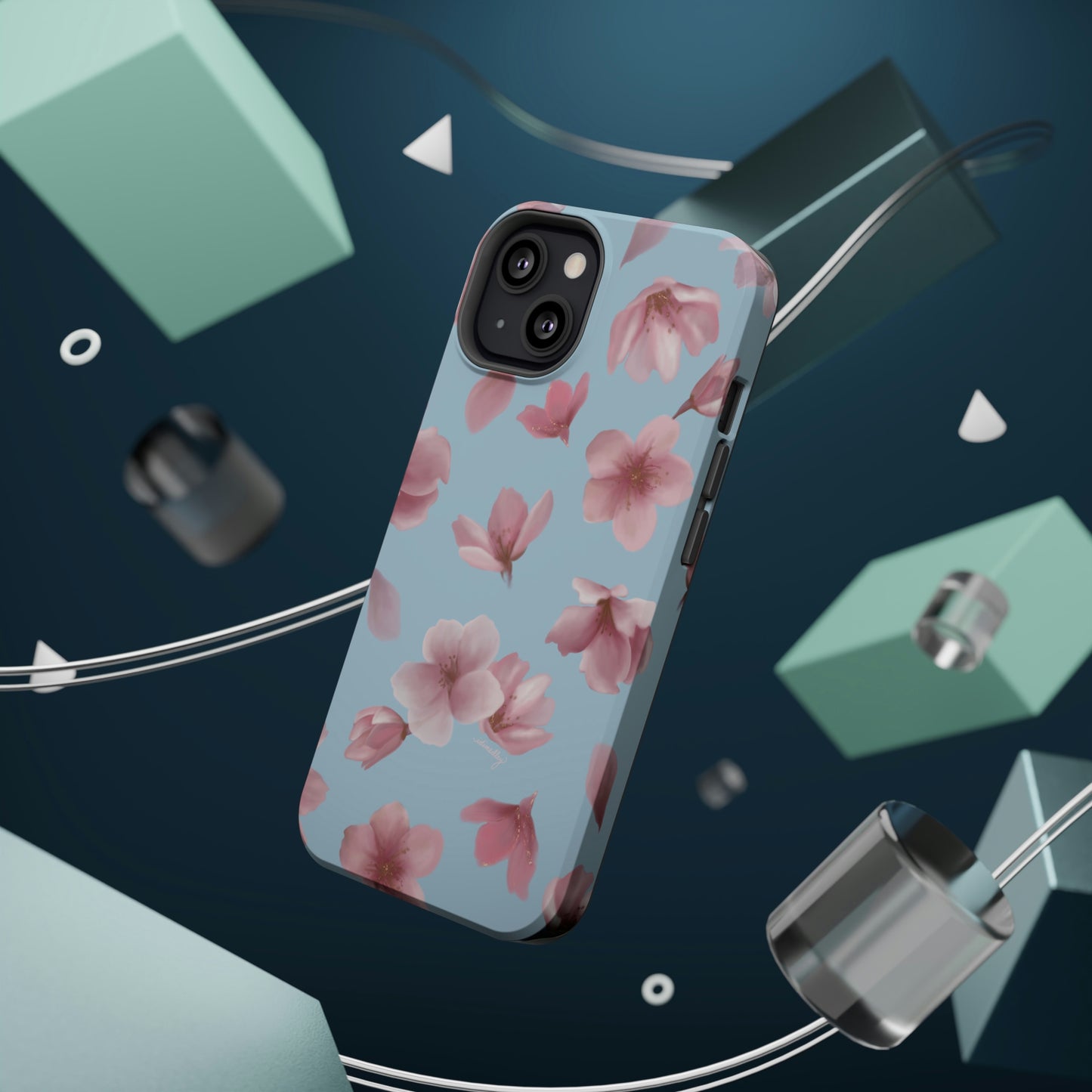 Sakura Cherry Blossoms in Spring (Light Blue), MagSafe
