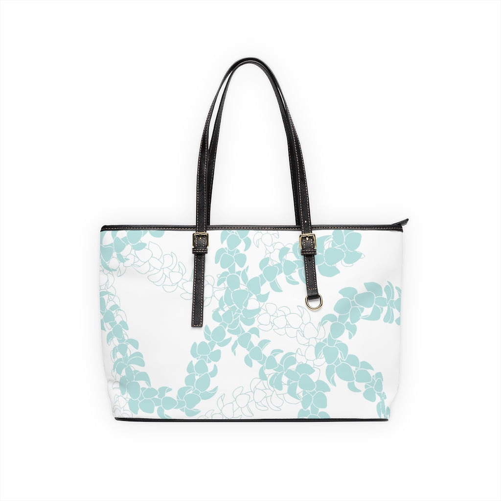 Shoulder Bag- Puakenikeni Curvilinear Lei (Turquiose Splash)