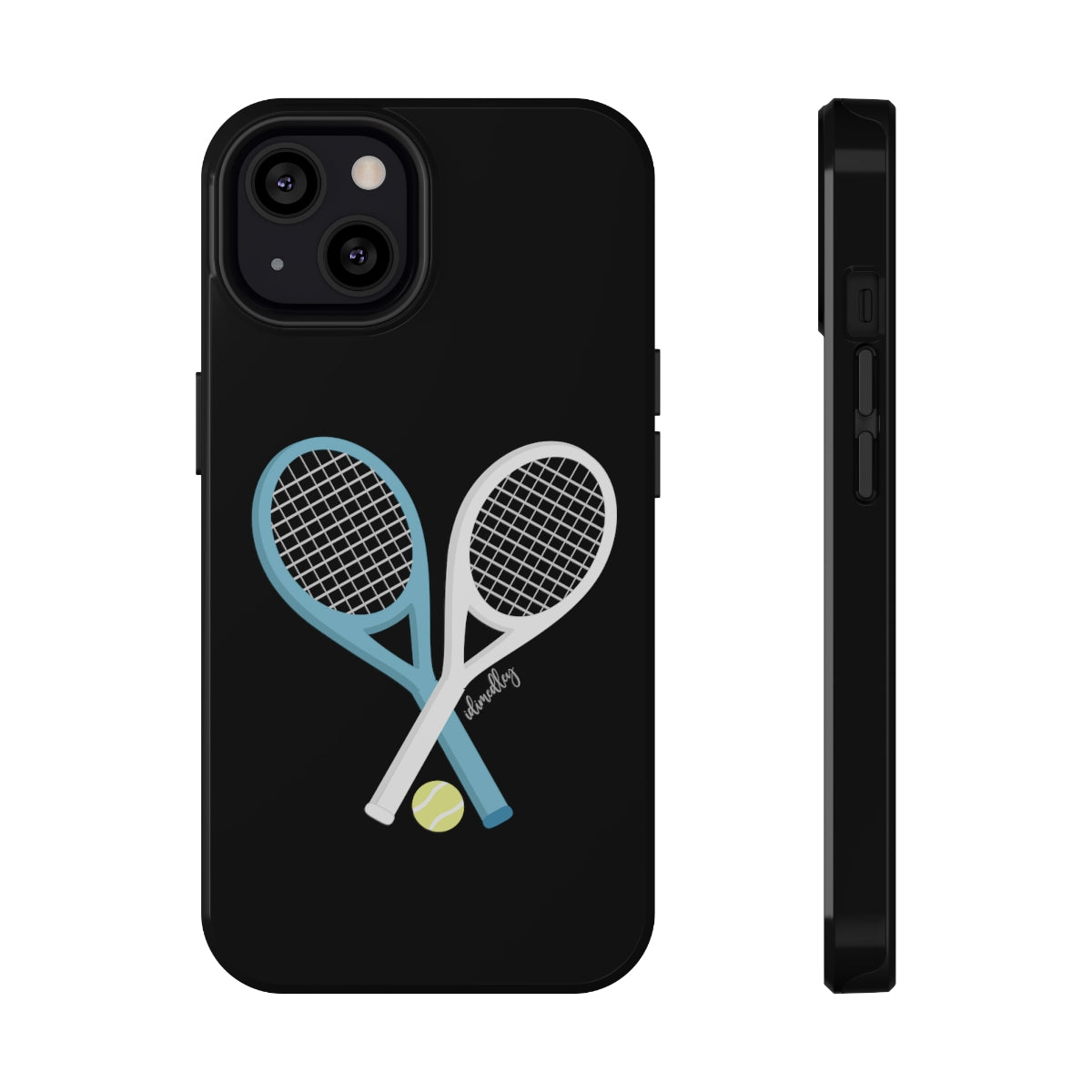 Tennis Racket Crossing (Black)