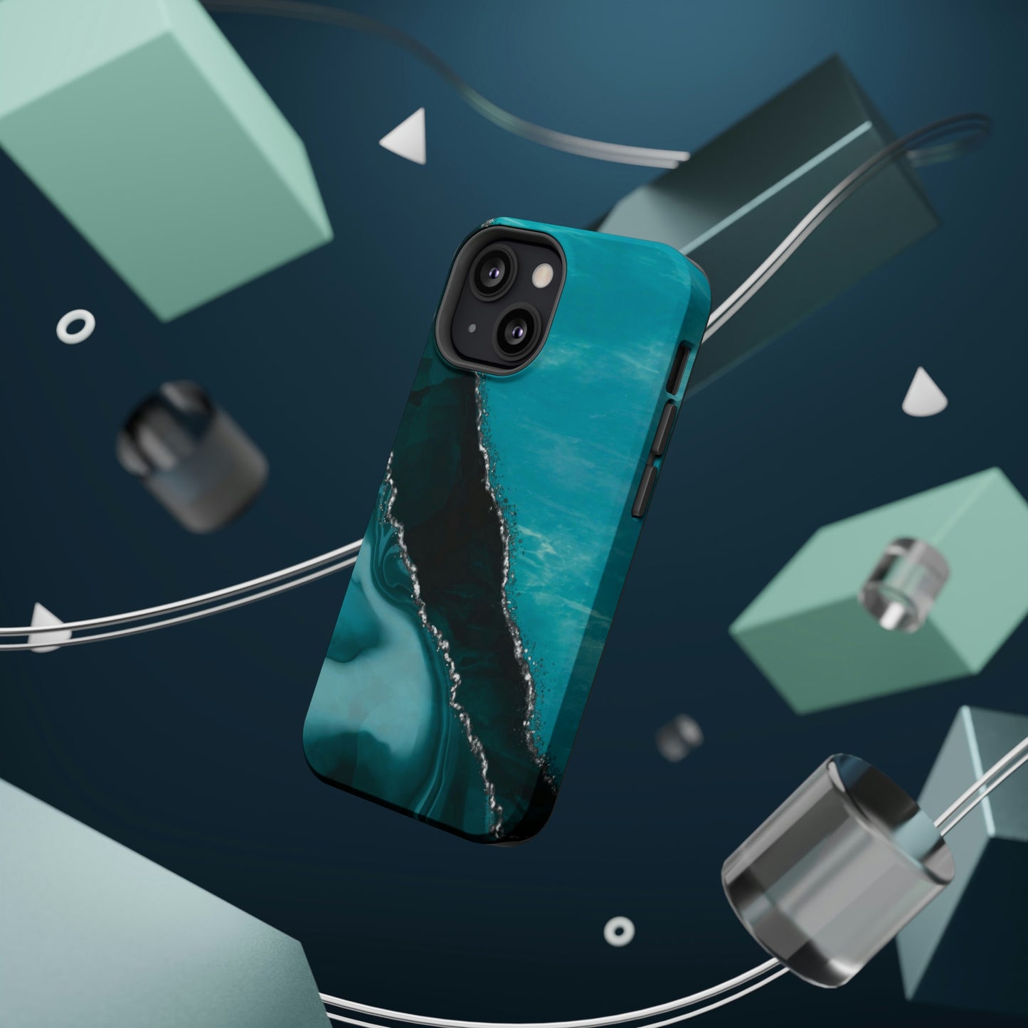 Marble Art Turquoise Geode, MagSafe