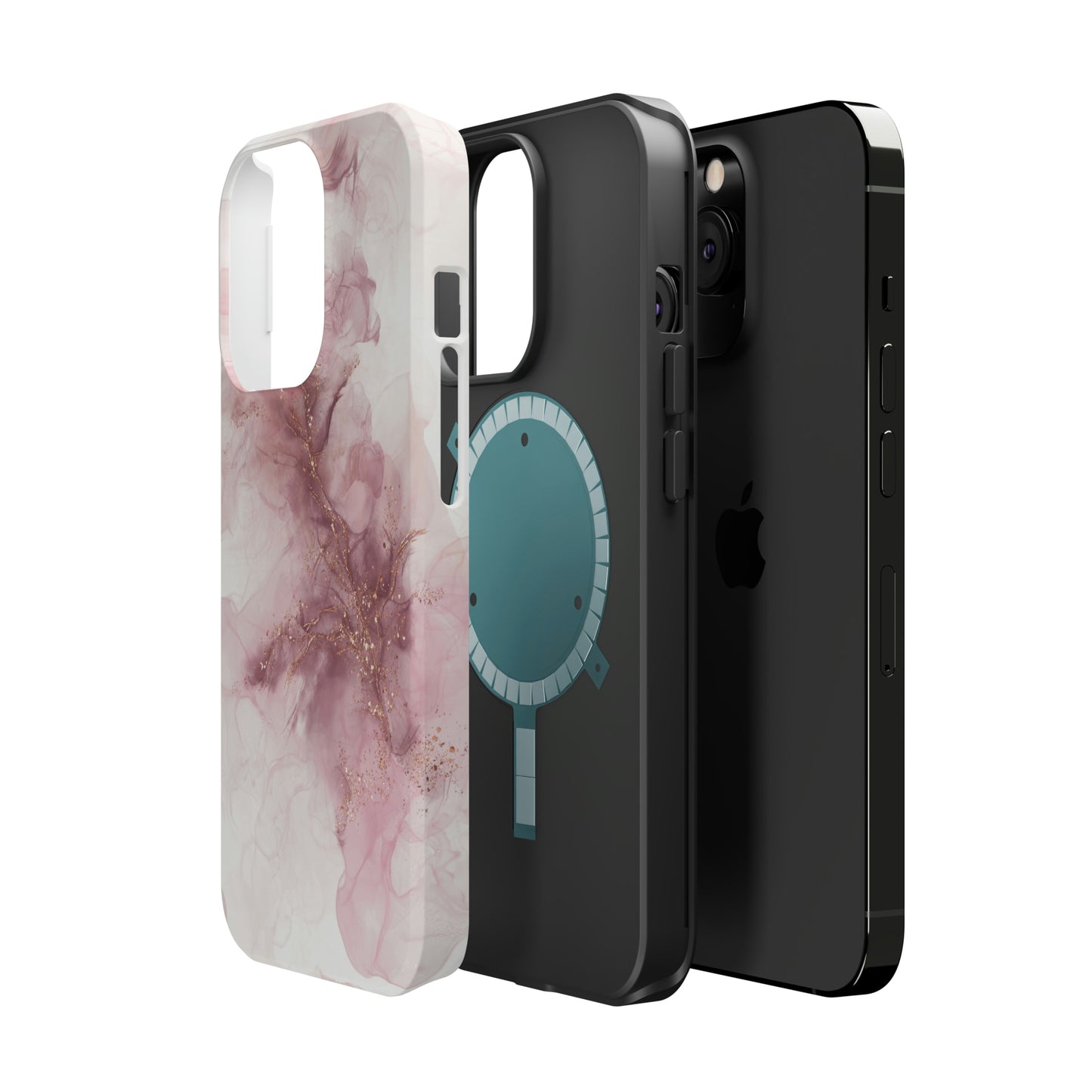 Pink Geode Alcohol Ink Art, MagSafe