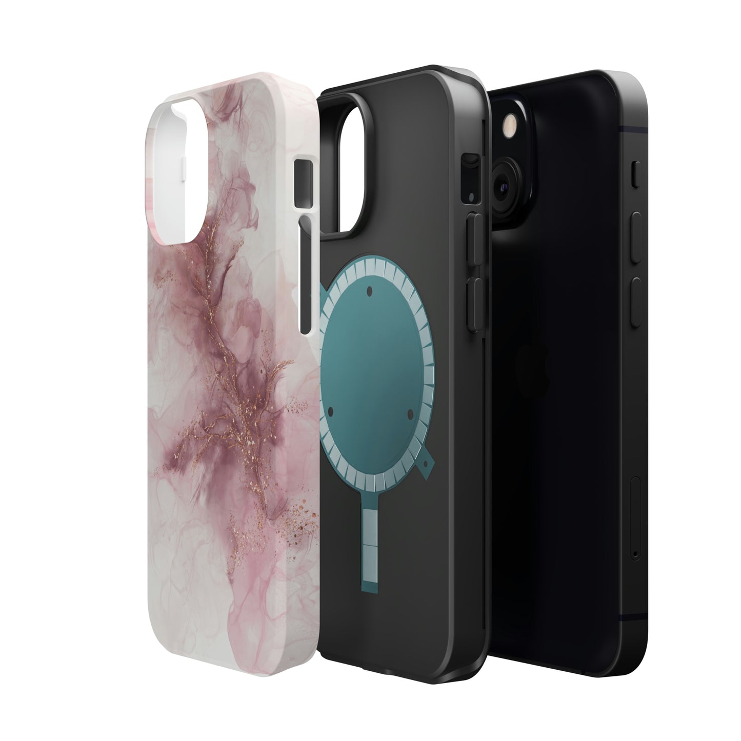 Pink Geode Alcohol Ink Art, MagSafe