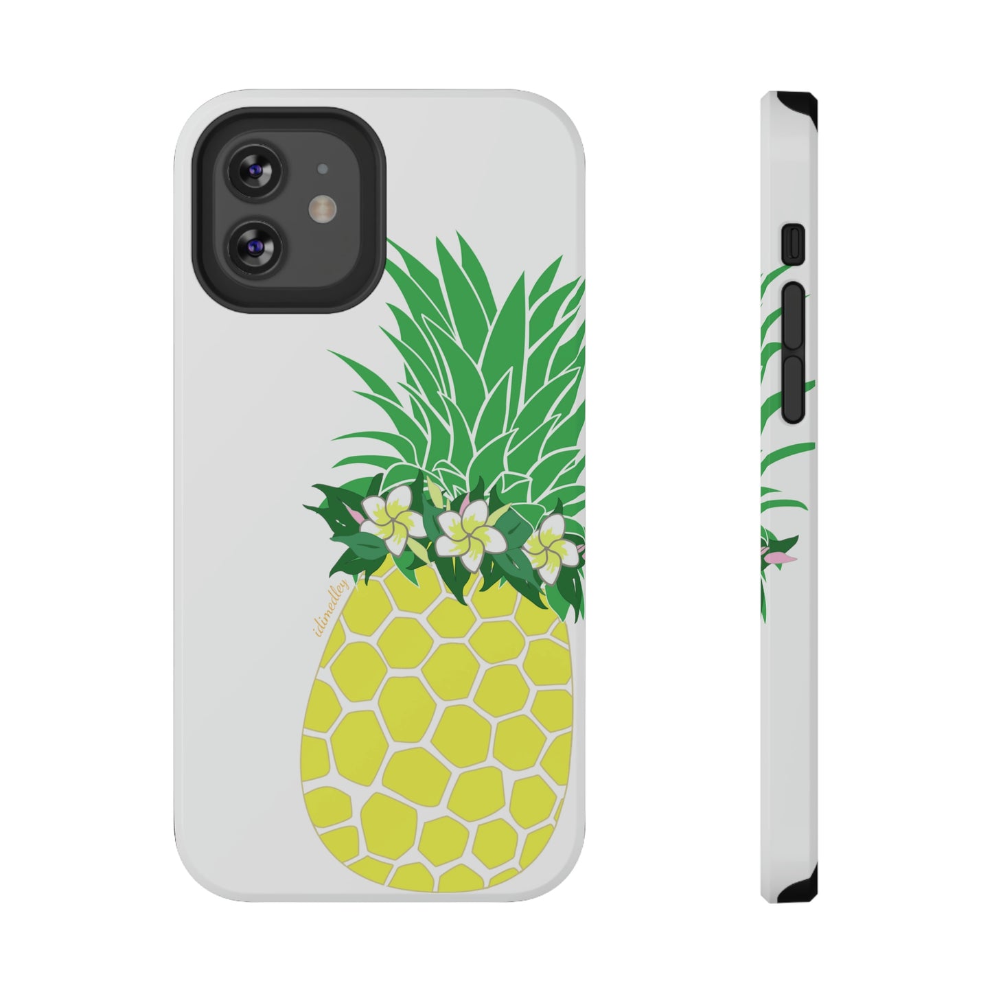 Pineapple with Plumeria Flower Haku Lei Po’o