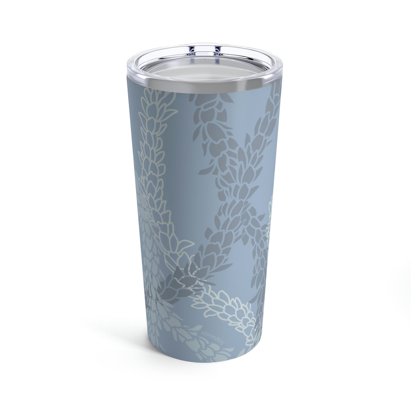 Tumbler 20oz- Pikake Wishes (Cyan Blue)