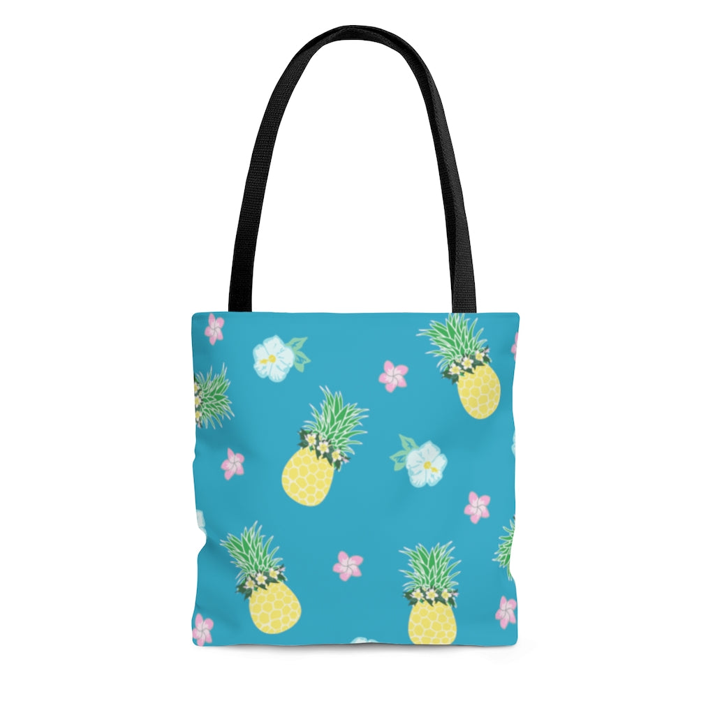 Tote bag- Pineapple Party (Blue Lagoon)