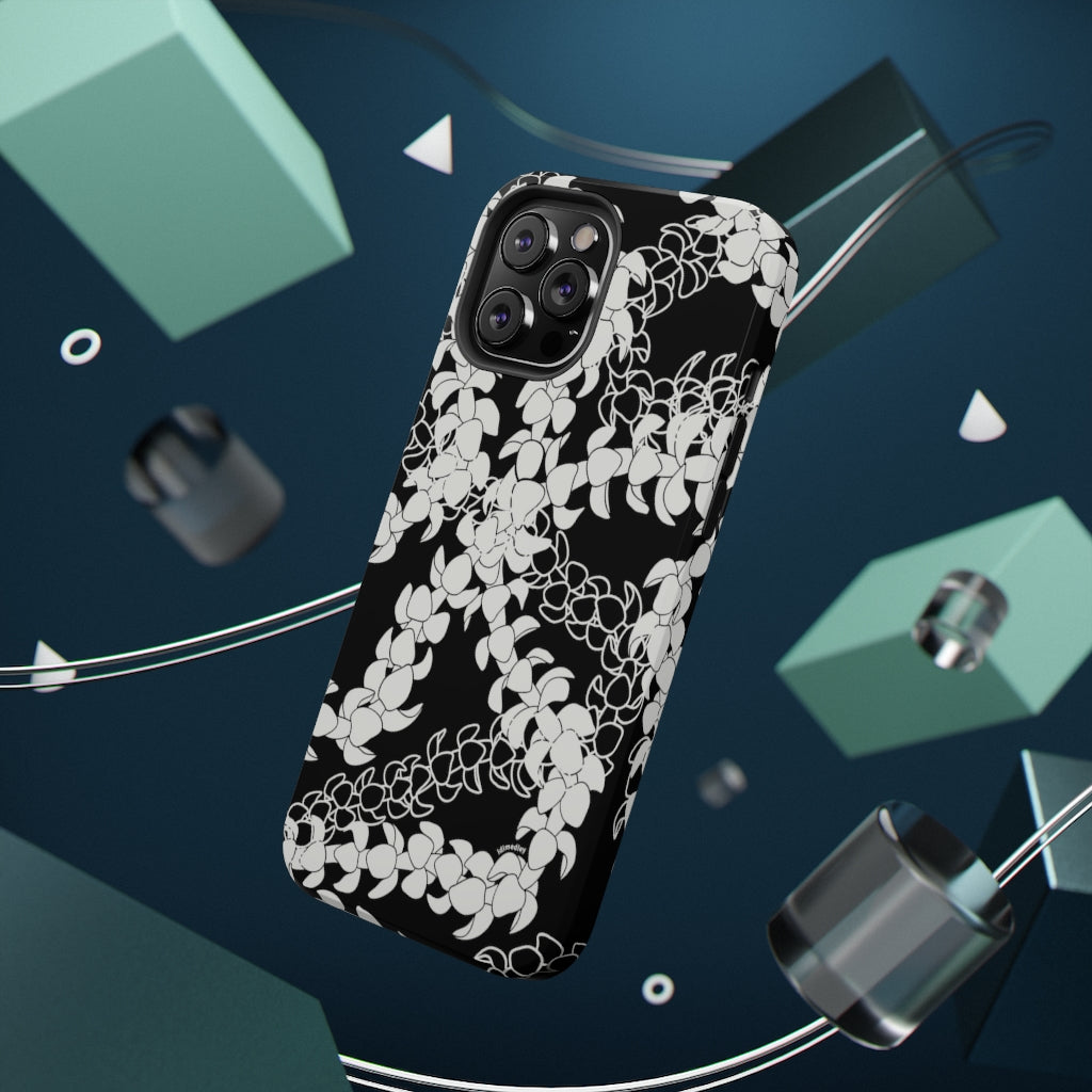 Puakenikeni Curvilinear Lei (Black)