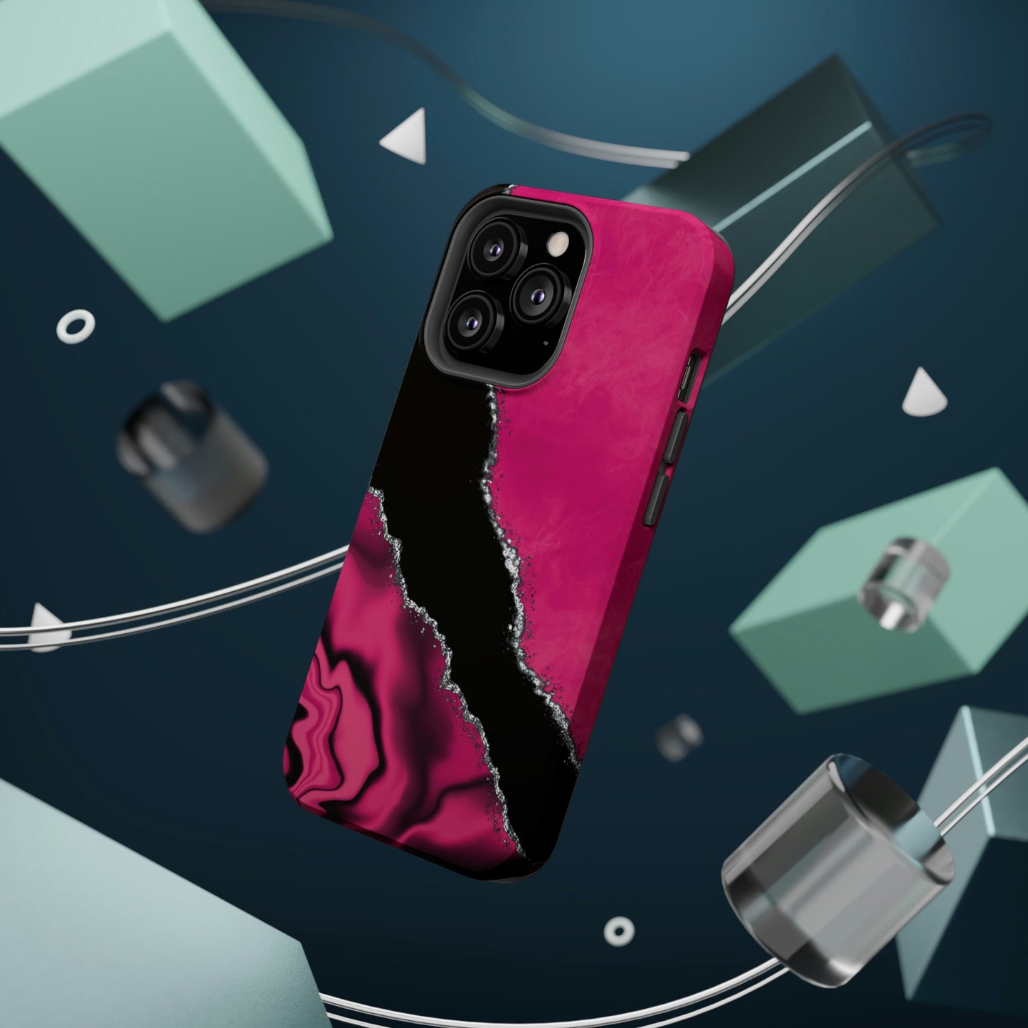 Marble Art Hot Pink Geode, MagSafe