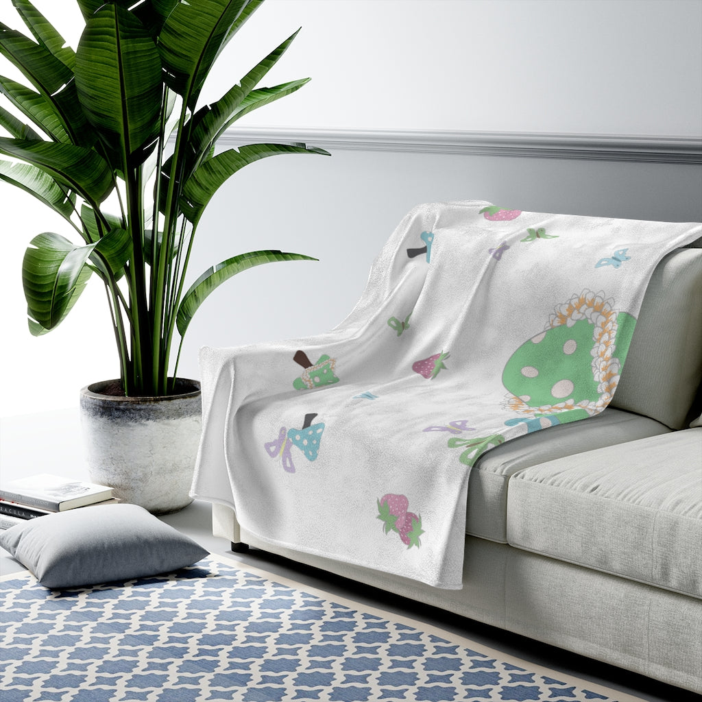 Velveteen Blanket- Bloom Parade