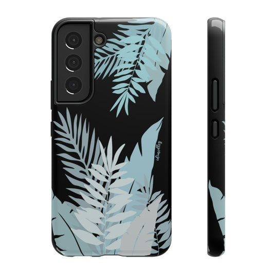 Whispering Leaves (Blue and Black)