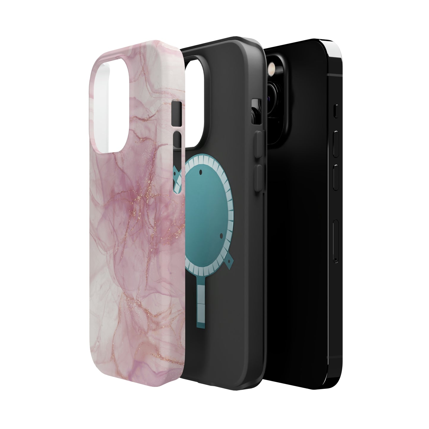 Rose Gold Alcohol Ink Art, MagSafe