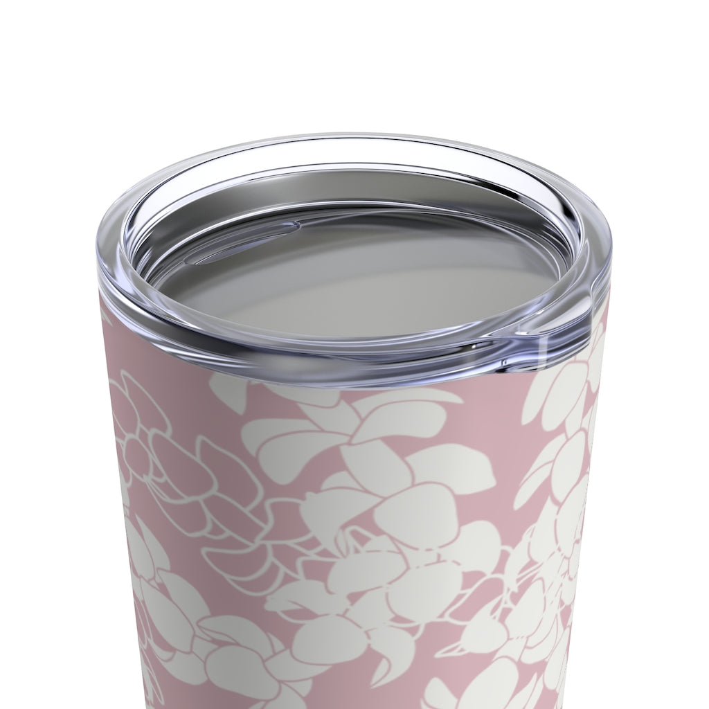 Tumbler 20oz- Puakenikeni Curvilinear Lei (Rosey Pink)