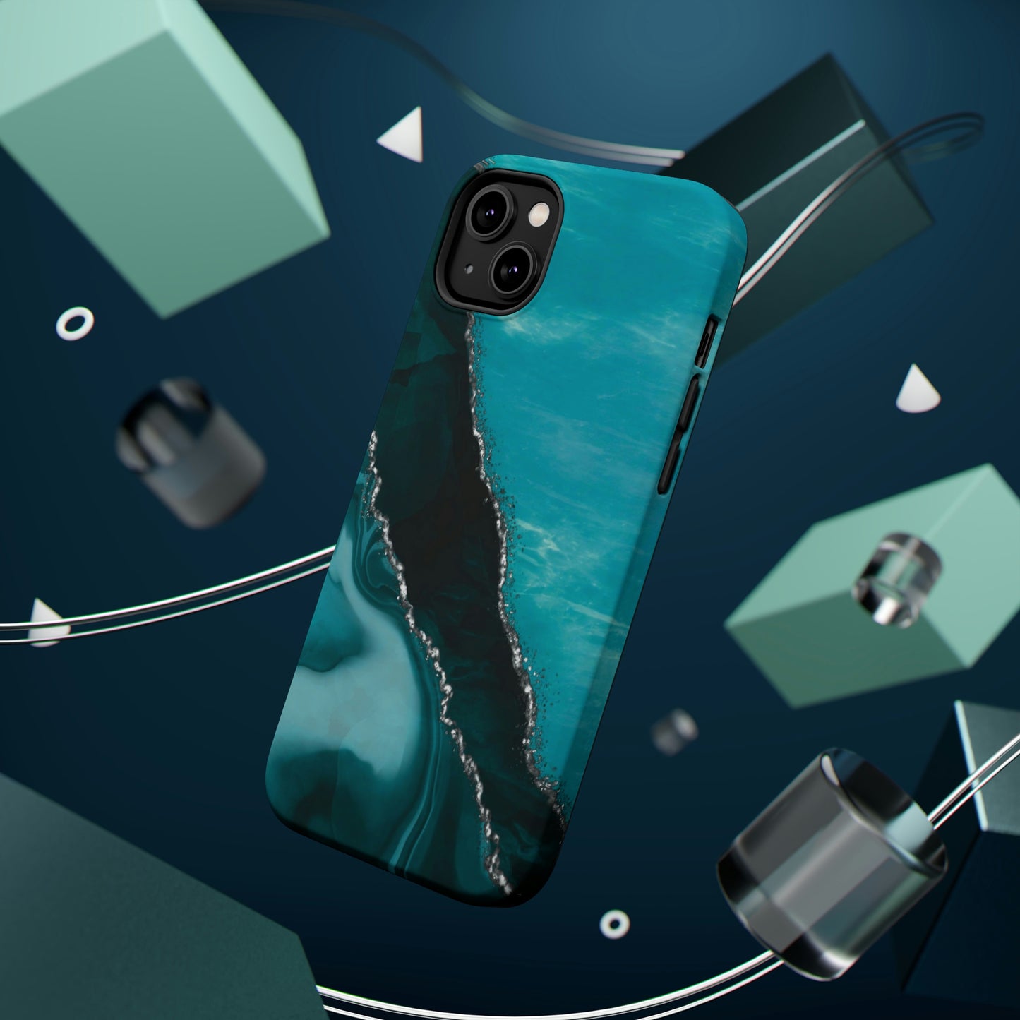Marble Art Turquoise Geode, MagSafe