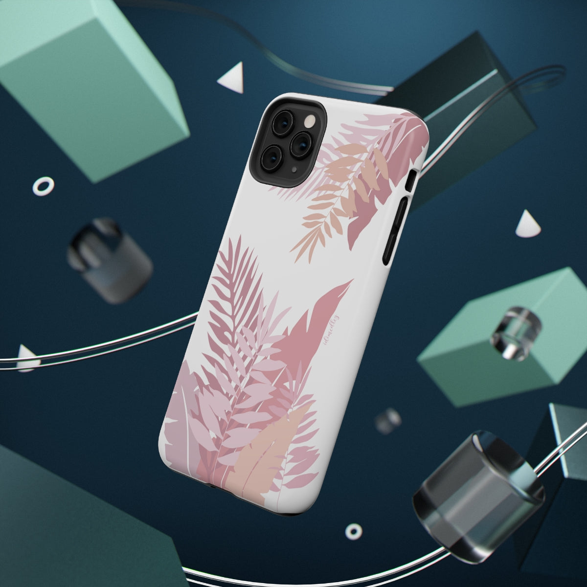 Whispering Leaves (Pink and White)