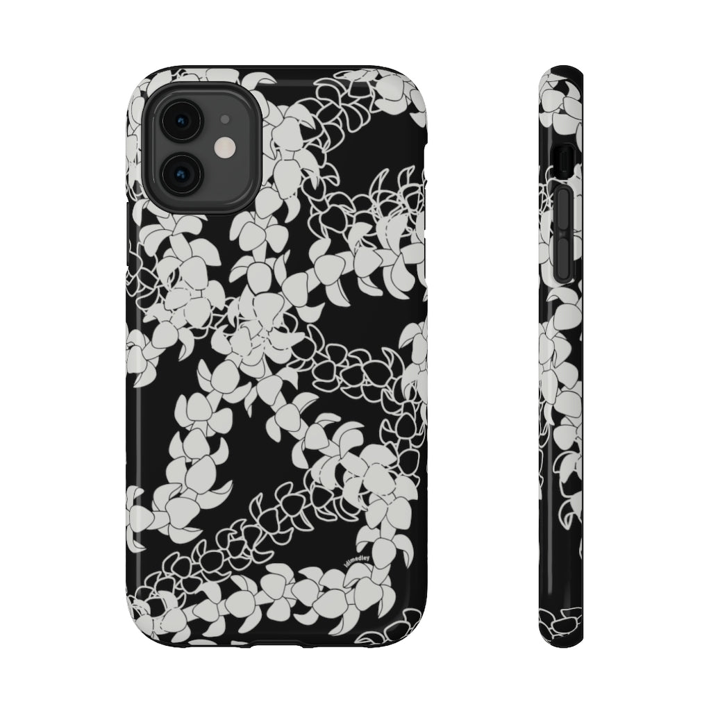 Puakenikeni Curvilinear Lei (Black)