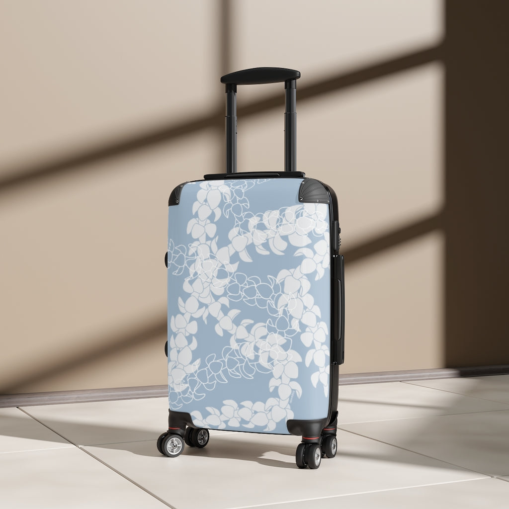 Rollaboard Carry On Luggage/Suitcase- Puakenikeni Curvilinear Lei (Blue)