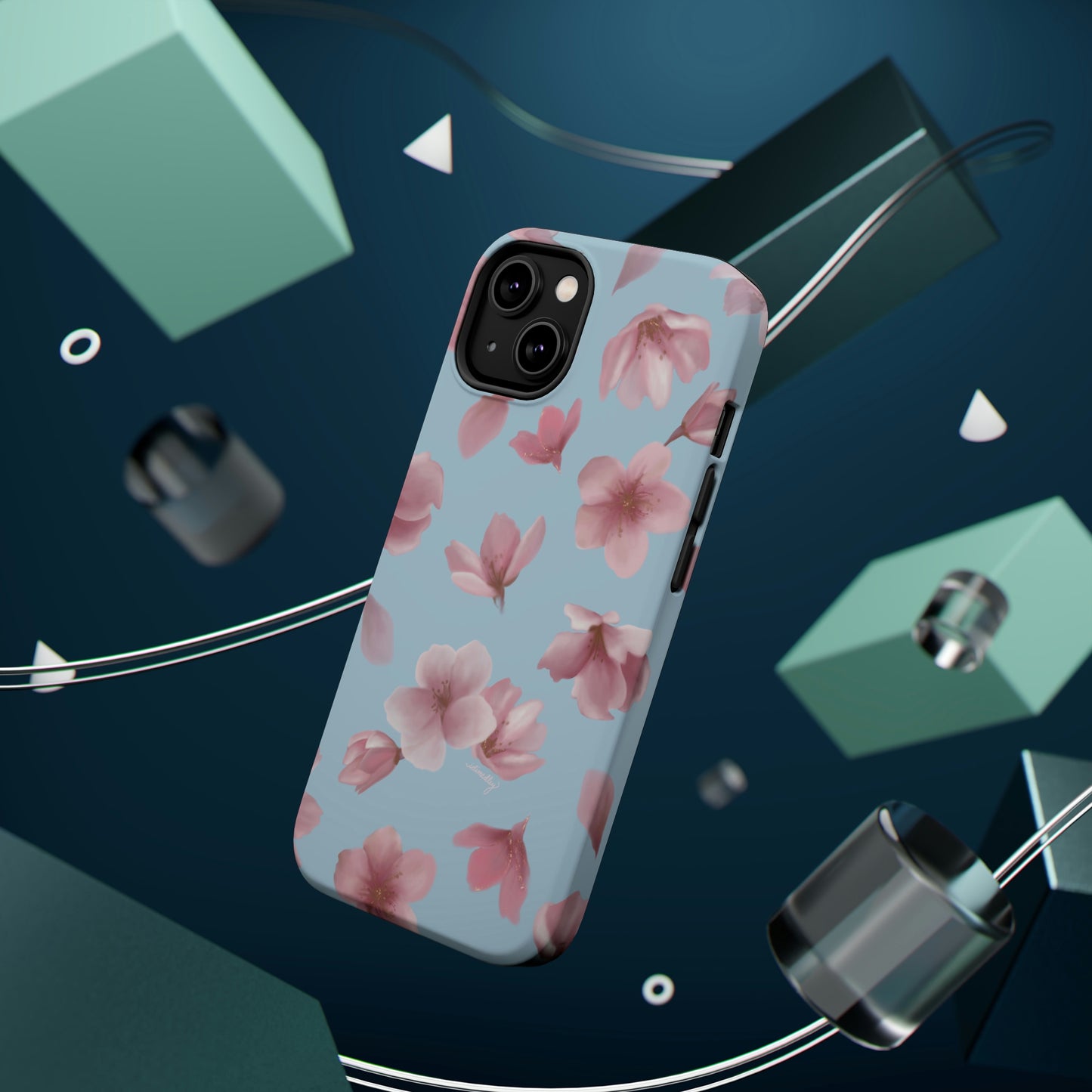 Sakura Cherry Blossoms in Spring (Light Blue), MagSafe