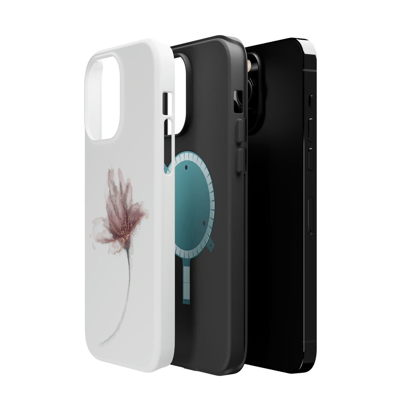 Flower Alcohol Ink Art (White), MagSafe