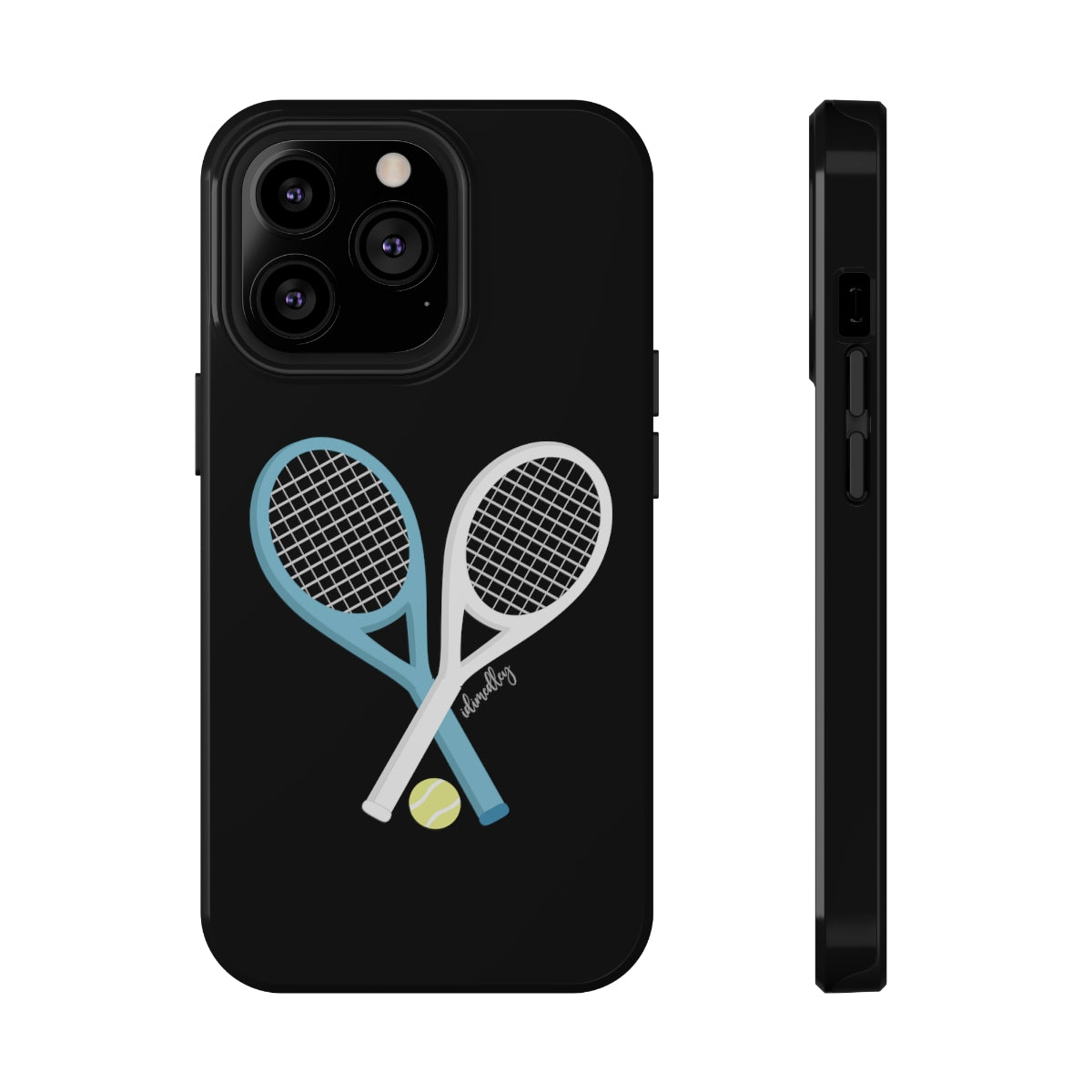 Tennis Racket Crossing (Black)