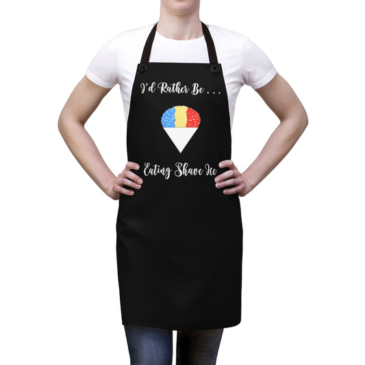 Apron- I'd Rather Be Eating Shave Ice (Snow Cone)