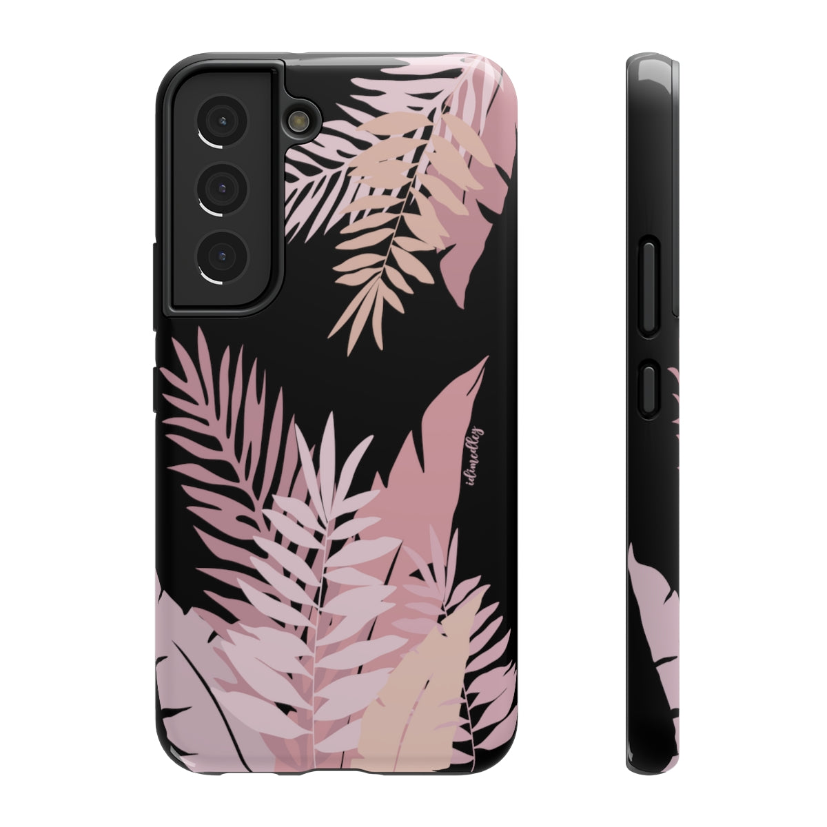 Whispering Leaves (Pink and Black)