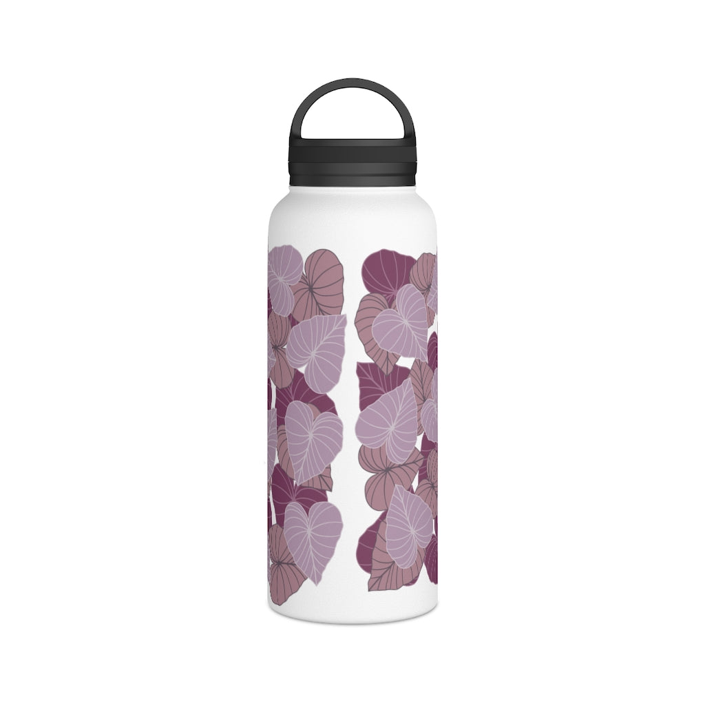 Water Bottle, 3 sizes, Stainless Steel with Handle Lid- Kalo Pinks