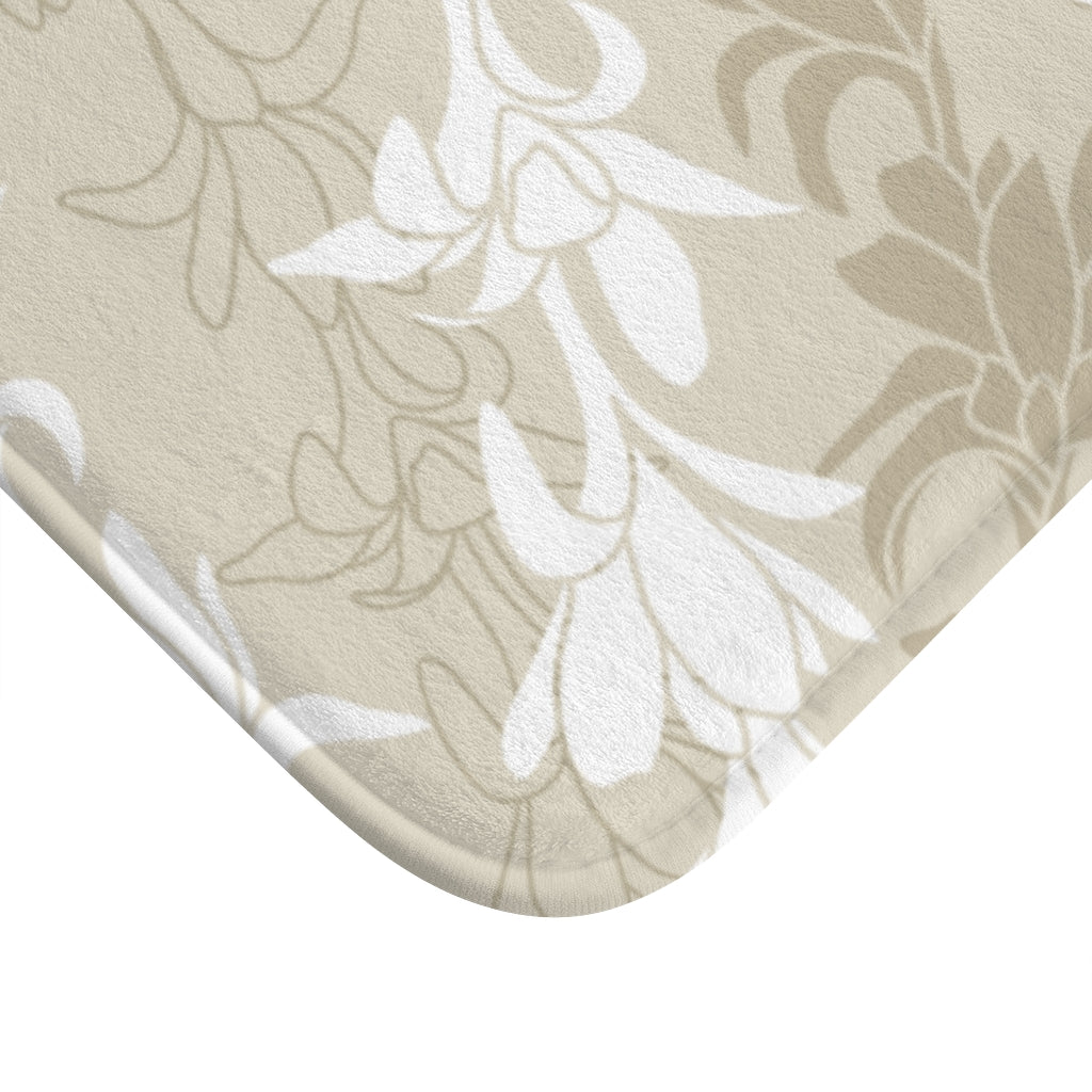 Bath Mat- Tuberoses for Nohea (Sand) – Island Digital Imagers Medley