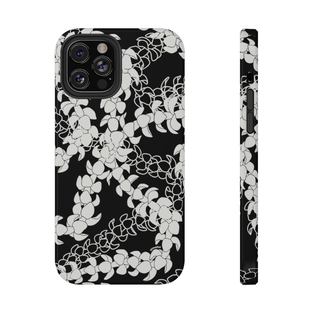 Puakenikeni Curvilinear Lei (Black)