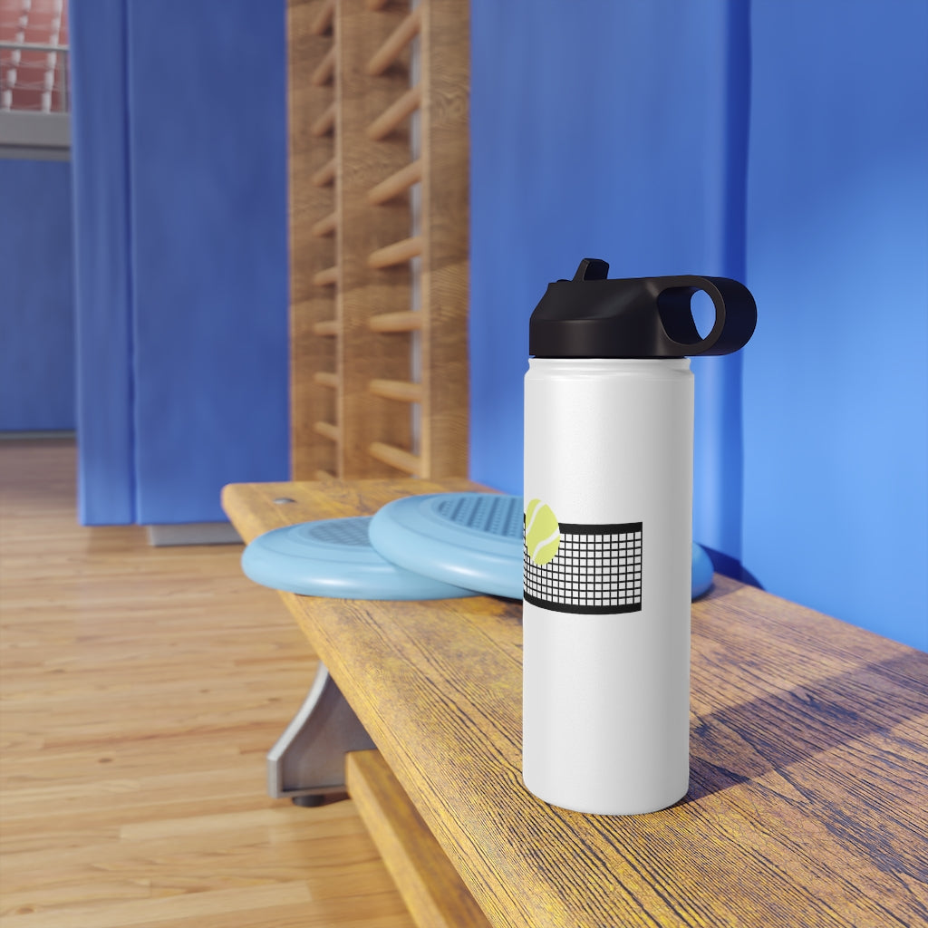 Water Bottle, 3 sizes, Stainless Steel with Sip Straw- Ball Coming!
