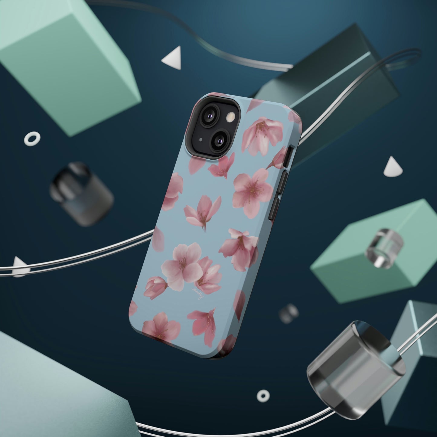 Sakura Cherry Blossoms in Spring (Light Blue), MagSafe