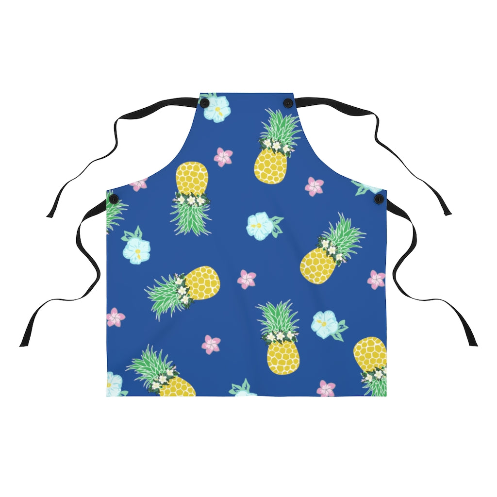 Apron- Pineapple Party (Deep Blue Sea)