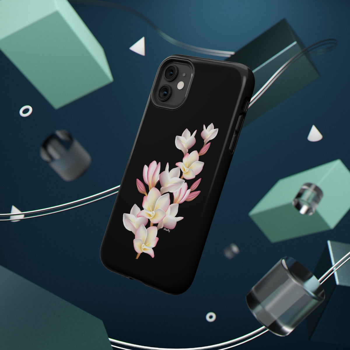 Plumeria Cluster (Black)