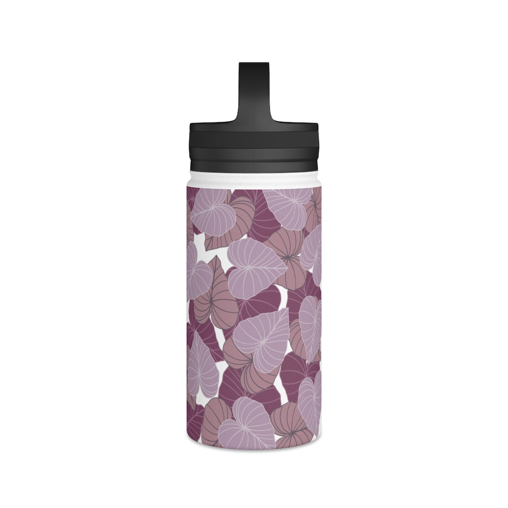 Water Bottle, 3 sizes, Stainless Steel with Handle Lid- Kalo Pinks